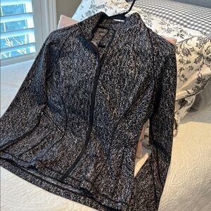 Lululemon, Athletic Black and Gray Zip-Up Jacket, Size 8